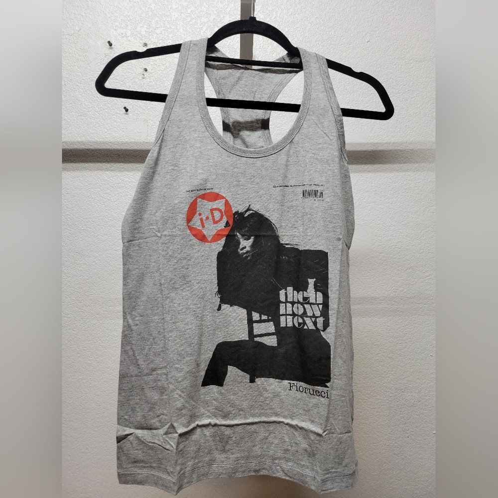 Fiorucci Womens Naomi Campbell For Fiorucci Gray Tank Top Med Nwt